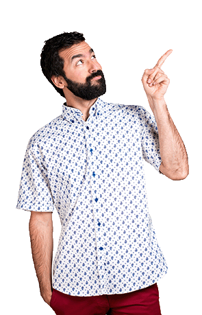 Man pointing at DiSC concepts
