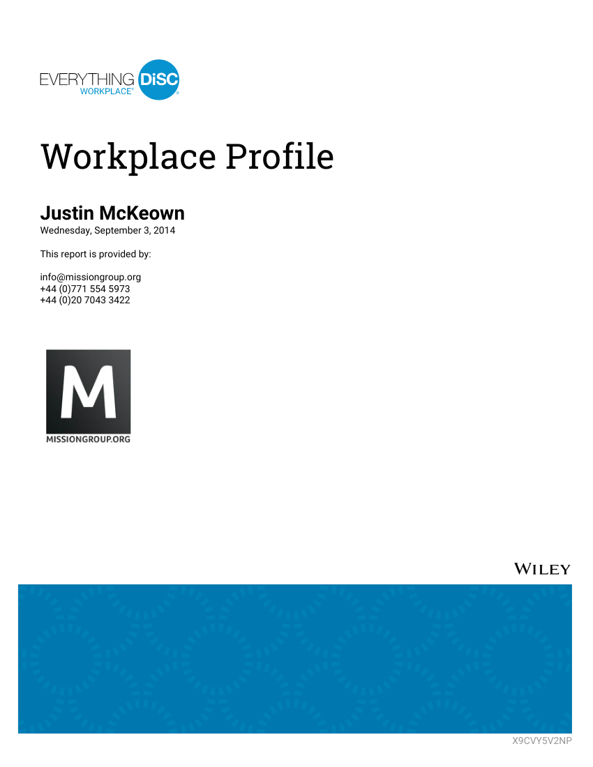 Everything DiSC Sales vs Workplace comparison