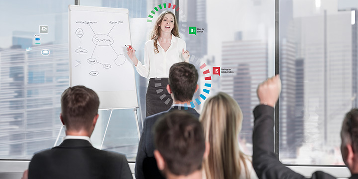 Coach or consultant using Everything DiSC with clients